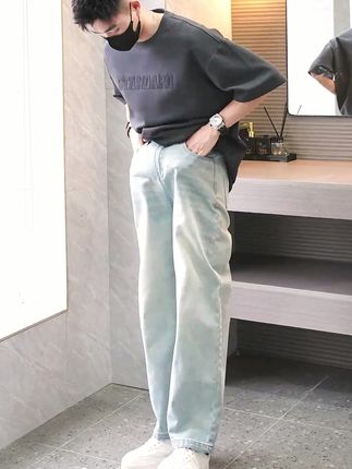 #牛仔裤 #薄款牛仔裤 #宽松牛仔裤 #阔腿牛仔裤 #直筒牛仔裤