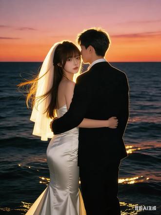 豆包还是太权威了!怪我自己后知后觉……#当我把自拍照发给豆包 #豆包ai #豆包出大片有两把刷子 #豆包P图 #氛围感拍照 海边落日电影感婚纱照ai指令教程来咯
