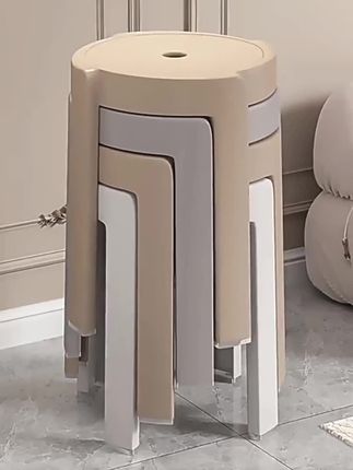 #简约叠放小凳子家用餐厅轻奢餐凳