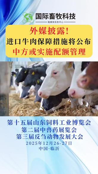 近日,澳大利亚肉类行业委员会(AMIC)披露,中方商务部正在评估牛肉进口保障措施,该调查期限已延长至2026年1月,12月30日或之后公布的说法尚未得到官方确认,具体细节及是否实施配额管理仍待裁定。#最新消息#新闻#澳大利亚#肉牛养殖#进口牛肉