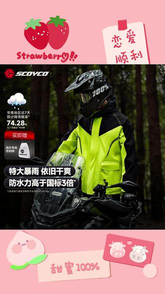 适合摩旅的雨衣 你就看这几个点就可以了 #摩托车 #骑行雨衣推荐 #赛羽