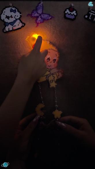 #发光星星人 #拼豆星星人 可以捧在手心的星星💫 太可爱了吧