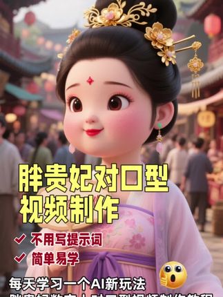 用AI制作胖贵妃数字人对口型视频详细教程#数字人 #ai短视频 #ai #ai视频 #视频制作教学