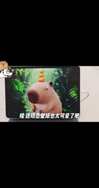 哇呜,动态壁纸也太可爱了吧 #MI50001#小米之家#小米pad8#卡皮巴拉是一种生活态度