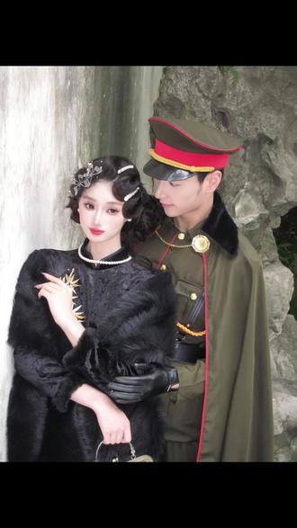 在南京❗❗和男朋友拍到了军阀太太情侣写真 #南京旗袍 #南京写真 #南京妆造 #情侣写真 #军阀夫人