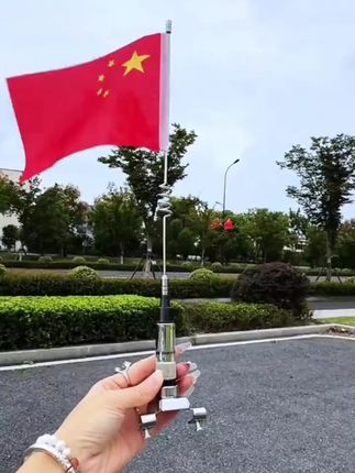 #车载小红旗#五星红旗迎风飘扬#中国红#国庆#仪式感满满