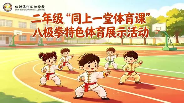 拳脚生风,步履铿锵。
萌娃武术精彩展示,精气神十足,燃动全场!