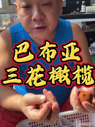 巴布亚三花橄榄#文玩核桃 #文玩爱好者 #橄榄核