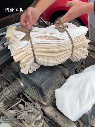 修车抹布论斤卖,吸油吸水不掉毛#抹布 #修车