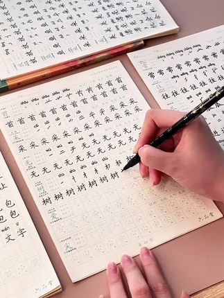 2025新版同步字帖小学生组词生字描红彩色乐写字帖1-6年级六品堂