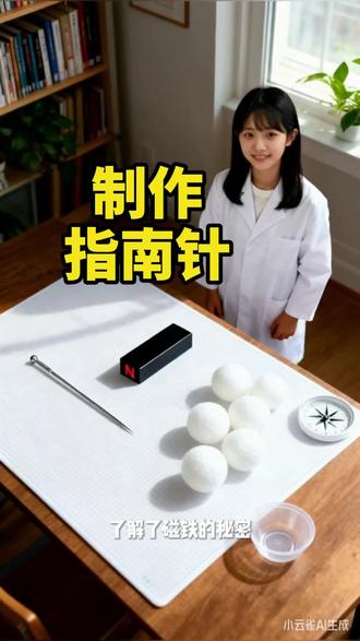 《制作指南针》#小学科学#教科版三年级下册科学#磁针#认识方向#磁铁#司南#磁极