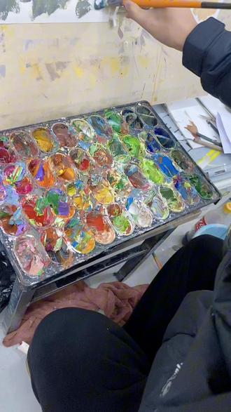 教大家画个彩头#美术艺考 #艺考集训 #画画 #美术生日常 #画画其实很简单