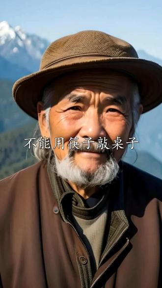 #干货分享 #认知 不能用筷子敲桌子