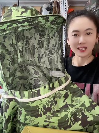 养蜜蜂服防蜂服蜂帽面纱遮脸帽子透气加厚半身专用蜂衣蜜蜂防护服
