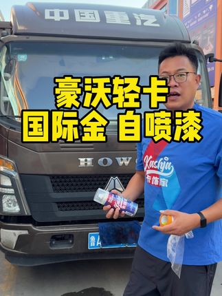 豪沃轻卡自喷漆 国际金 #豪沃轻卡自喷漆 #豪沃自喷漆 #重汽豪沃国际金 #重汽轻卡自喷漆