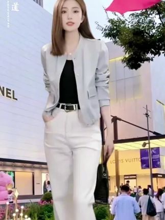 正肩软皮简约机车皮衣女2025春秋新款小个子美式复古立领夹克外套#立领皮衣 #立领皮衣外套