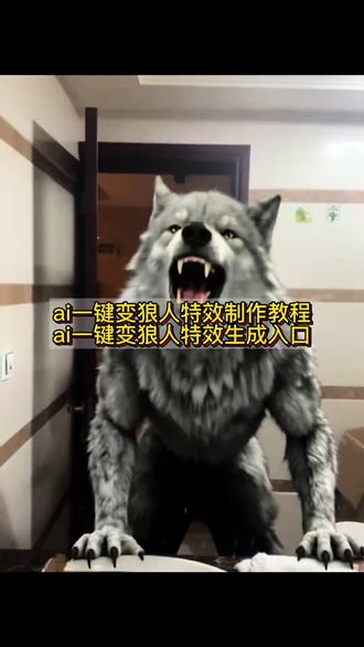 ai生成视频 狼人变身 #为了你我变成狼人模样 ai生成视频 #狼人变身ai #狼人变身特效 #ai一键变狼人特效 #剪映 ai一键变狼人特效制作教程