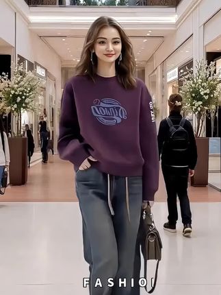 #春秋穿搭 #时尚卫衣 #休闲减龄穿搭 #休闲百搭 #穿搭