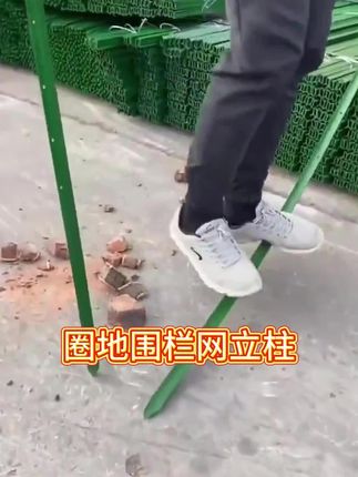 圈地圈果园养殖鸡鸭三角实心立柱#围栏网立柱 #养殖鸡鸭鹅 #三角实心立柱 #结实耐用