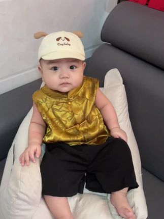 给儿子入了一套超洋气的国风套装,上身超好看,面料冰冰凉凉超舒服#国风套装 #新中式穿搭 #中式穿搭 #萌娃穿搭 #宝宝穿搭