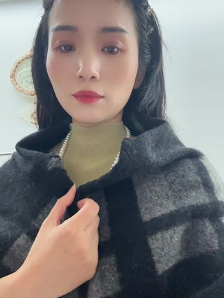 #羊绒三角巾 #秋冬季节必备