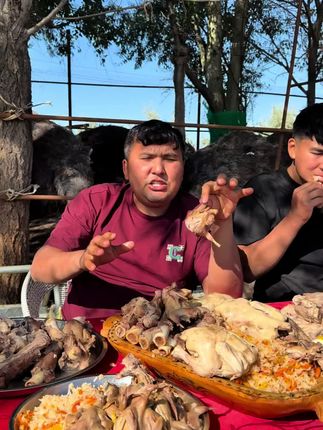 肉的味道真好。