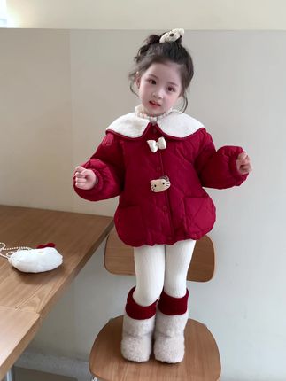 女童加绒加厚棉衣外套#高品质童装 #谁穿谁好看系列 #每日推荐 #甜美穿搭 #洋气穿搭