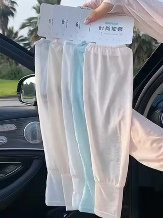 防晒冰袖女薄款开车袖套防紫外线蕾丝透气护袖宽松夏季仙女士冰丝#防晒冰袖 #防晒冰袖套 #防晒冰袖来啦 #夏天防晒冰袖 #夏天防晒冰袖推荐