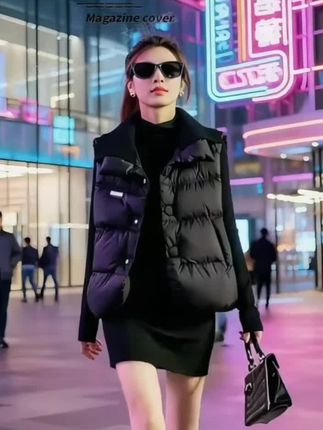 2025春季新款美拉德风翻领无袖服春季马甲女春秋保暖坎肩马夹上衣#时尚气质穿搭 #引领时尚潮流 #穿出自己的风格 #每天穿搭分享 #走在时尚前沿