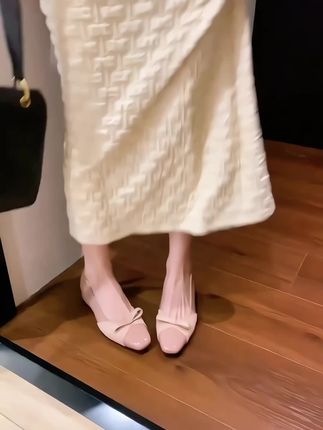 蝴蝶结单鞋,温柔百搭,上脚绝绝子 !#单鞋 #女鞋 #温柔气质穿搭 #法式风格