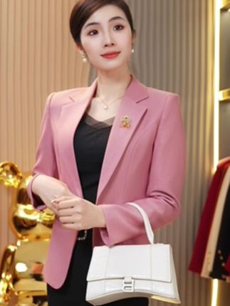 春秋西装外套女小个子2025新款轻奢百搭礼物气质休闲上衣@抖音小助手 @热门推荐