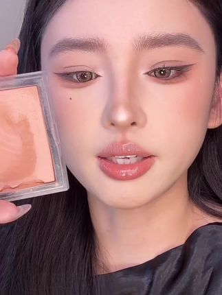 原生感裸杏色腮红!一颗化全脸超百搭 #腮红打法 #腮红推荐 #腮红的正确画法