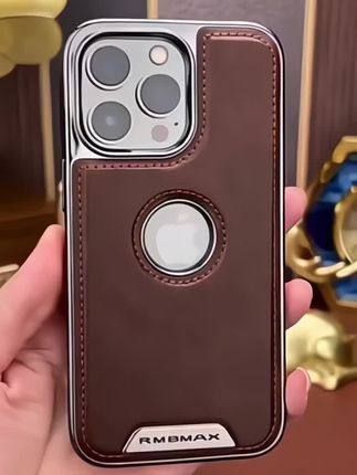 高档商务皮革适用17苹果16promax折叠支架iPhone15漏标磁吸真皮手机壳14素皮13全包12防摔11新款男保护套#高档手机壳#商务手机壳#皮质手机壳