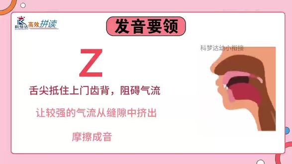 声母 z 发音要领 ✅拼音启蒙 | 声母 z 发音要领
📍口诀记牢不费妈
🚩幼小衔接宝妈速码!声母 z 简约启蒙,识记 + 发音一次搞懂,娃一看就会~
🗣发音要领
舌尖抵住上门齿背,阻碍气流
让较强的气流从缝隙中挤出,摩擦成音
读的轻短一些
📢请跟我读:写字写字 z z z~