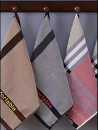 2条装纯棉方巾家用男士洗脸小毛巾柔软吸水四方正方形家用手帕巾#手帕巾 #毛巾 #方巾