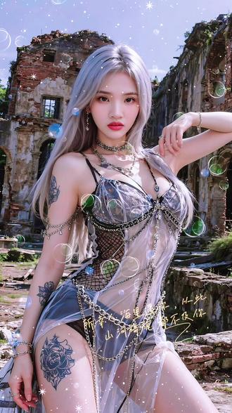 #AI废墟酷感写真 #抖音ai创作