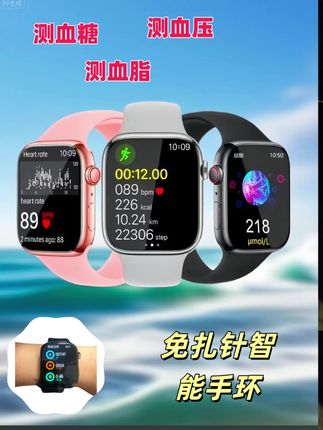 有了它,血糖监测不再需要扎手指,就是这个无创血糖手表血糖、血压、尿酸一体进口芯片,高灵敏传感器,监测精准又快速。防刮耐磨,操作简单,比血糖也好用。家里备上一台血糖轻松监测。关键现在有活动,价格亲民,快下单试试吧!#家庭必备 #智能手表 #好物推荐