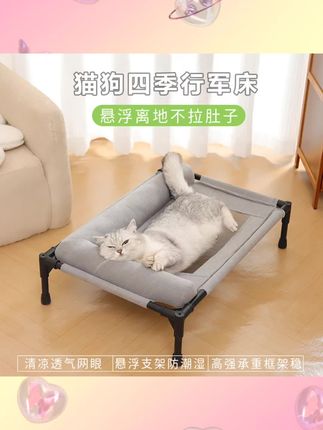 狗窝狗狗行军床夏季宠物离地床防潮中大型犬睡床四季猫窝垫子猫床#宠物离地床 #宠物用品 #猫窝