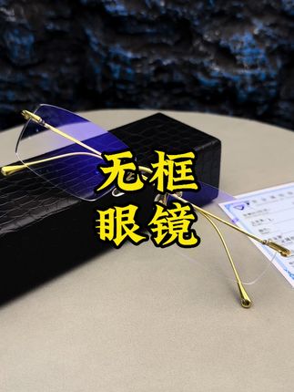#无框眼镜 #商务眼镜#金丝眼镜 #高颜值眼镜