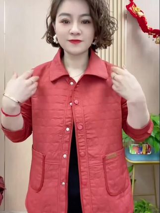 秋款短外套洋气提花刺绣宽松上衣2025新款E减龄百搭纯色大码女装#谁穿谁好看#穿出自信穿出美丽 #洋气减龄 #时尚百搭