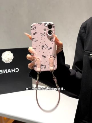 波点小熊KT手机壳,粉粉嫩嫩好好看~#爱了爱了 #这也太好看了 #手机壳 #创意手机壳 #潮牌手机壳