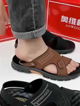 #好物推荐🔥我要上热门 #软底软面穿上超舒服 #男士凉鞋推荐