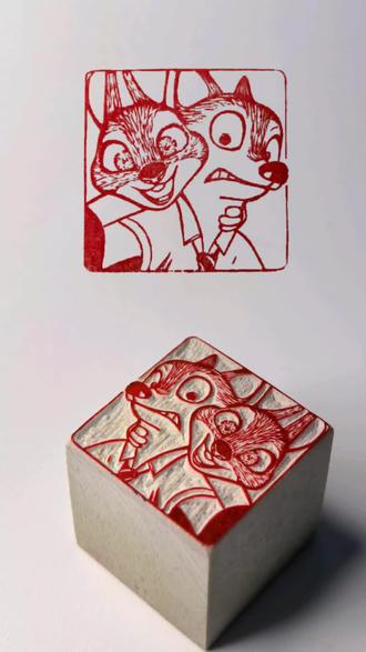 今天是正版的尼克狐尼克 这种刻法第一次尝试,之前没这么刻过,感觉还行吧
#尼克狐尼克 #疯狂动物城 #手工