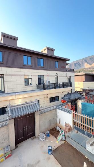 徽派带院别墅可租可售#太原豪宅#豪宅别墅#带院子的房子