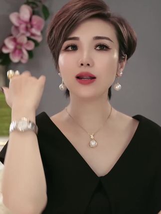 铜合金仿珍珠耳饰 长款耳环女2025新款轻奢小众耳坠高级感耳钉ins#热门 #热门音乐🔥 #热门短剧推荐