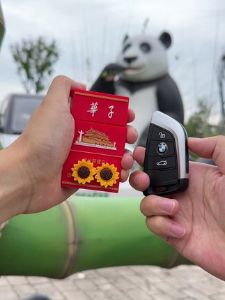 🏎️ 把钥匙塞进华子里!全包围硅胶钥匙壳靓仔登场!#汽车用品 #汽车钥匙保护套 #玩个很新的东西 #二次元