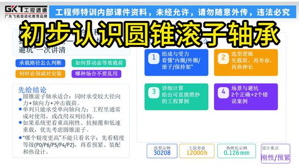 初步认识一下圆锥滚子轴承 #机械设计 #非标自动化 #非标机械设计 #每天学习一点点