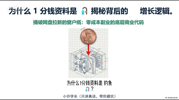每天拆解一个大学生创业项目:网盘拉新|卖资料只是幌子 每天拆解一个大学生创业项目,我是小许学长!
很多人疑惑闲鱼虚拟资料只卖0.01元为什么还有人做,核心盈利逻辑其实是网盘拉新。
本期完整拆解底层收益逻辑、新手入局步骤、行业六大深坑,客观测评项目等级,不吹暴利不割韭菜。
#大学生副业 #大学生创业 #副业推荐 #靠谱副业#网盘拉新