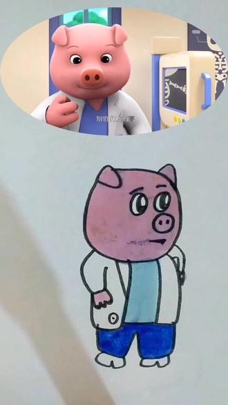 萌鸡小队简笔画#简笔画 #创意儿童画 #动画