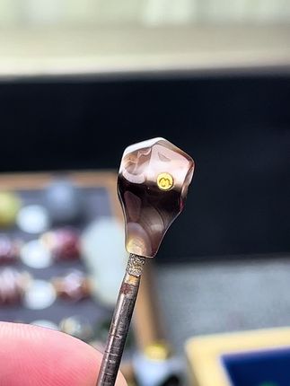文玩配饰珠改玉化料鲨鱼背一体三通尺寸9mm左右#文玩 #文玩手串 #万物皆可盘 #文玩配饰 #文玩爱好者